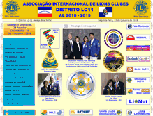 Tablet Screenshot of lionslc11.org.br